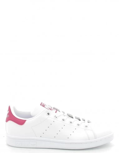 Adidas Sneakers Femme Stan Smith J Blanc Rose – Image 4