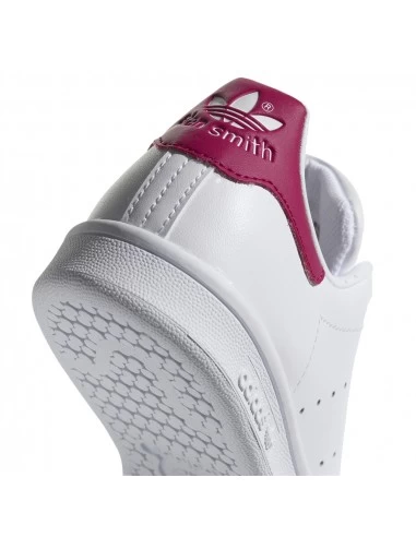 Adidas Sneakers Femme Stan Smith J Blanc Rose – Image 5