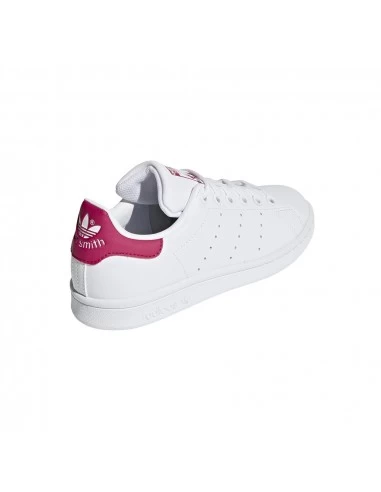 Adidas Sneakers Femme Stan Smith J Blanc Rose – Image 8