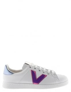 Victoria Baskets De Ville Femme Tenis Vegana Detalle Vinilo Blanc