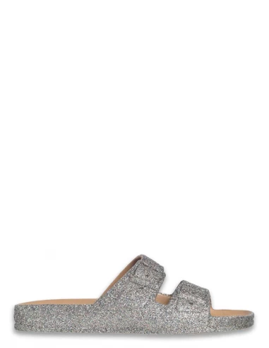 Cacatoes Claquettes Femme Trancoso Women Camel Multico