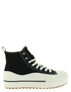 Victoria Baskets Montantes Femme Tribu Doble Lona & Piezas Noir