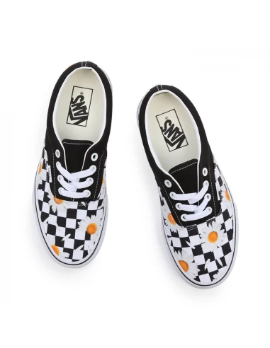 Vans Sneakers Femme Era Checkboard Floral Noir – Image 3
