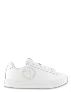 Versace Baskets De Ville Femme Court 88 Blanc