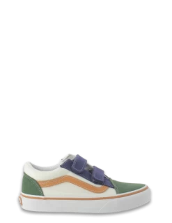 Vans Baskets Enfant Uy Old Skool V Beige/vert