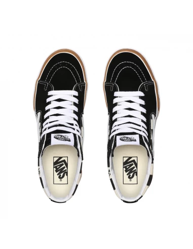 Vans Sneakers Compensées Femme Ua Sk8-hi Stacked (checkerbord) Blanc/noir – Image 3