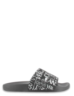 Versace Claquettes Homme Slide Noir