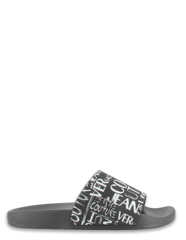 Versace Claquettes Homme Slide Noir