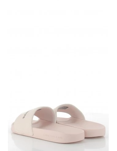 Calvin Klein Claquettes Femme Slide Monogram Co Rose – Image 4