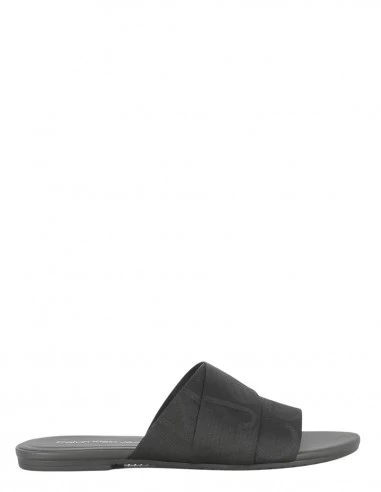 Calvin Klein Claquettes Pour Femme Flat Sandal Slide We Noir
