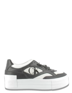 Calvin Klein Baskets De Ville Bold Vulc Flatf Low Noir/blanc Femme
